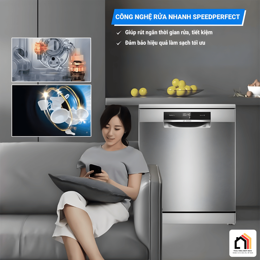 Bosch SMS8YCI01E - Máy Rửa Chén Bát Độc Lập 2026 tại Vua Nhà Bếp Đức 07
