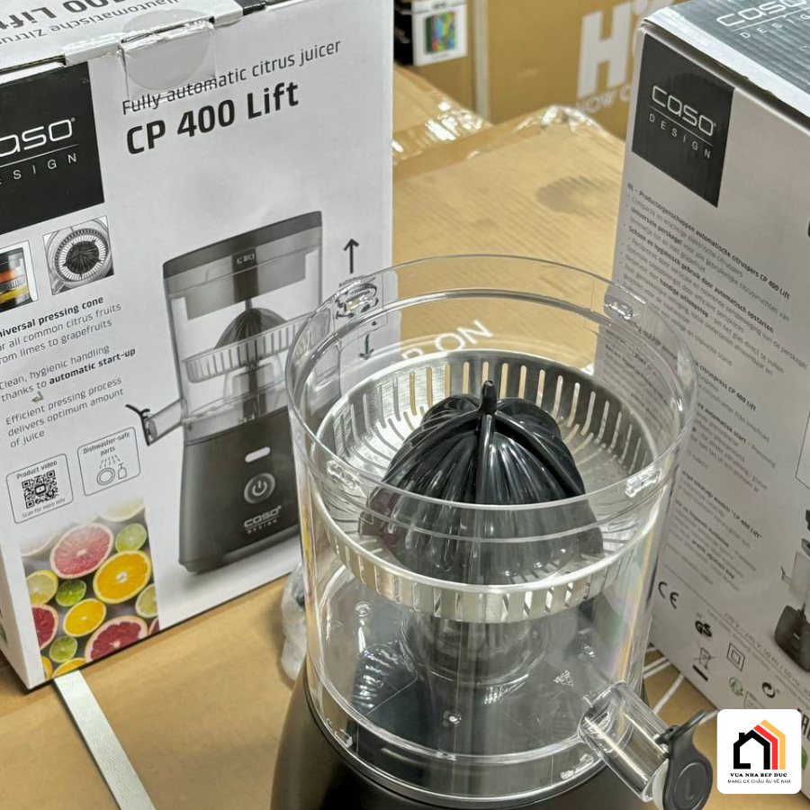 MÁY VẮT CAM CASO CP 400 LIFT TẠI VUA NHÀ BẾP ĐỨC 09