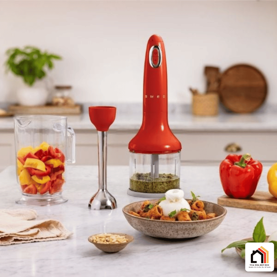 MÁY XAY CẦM TAY SMEG HBF03 (màu đỏ) tại Vua Nhà Bếp Đức 06