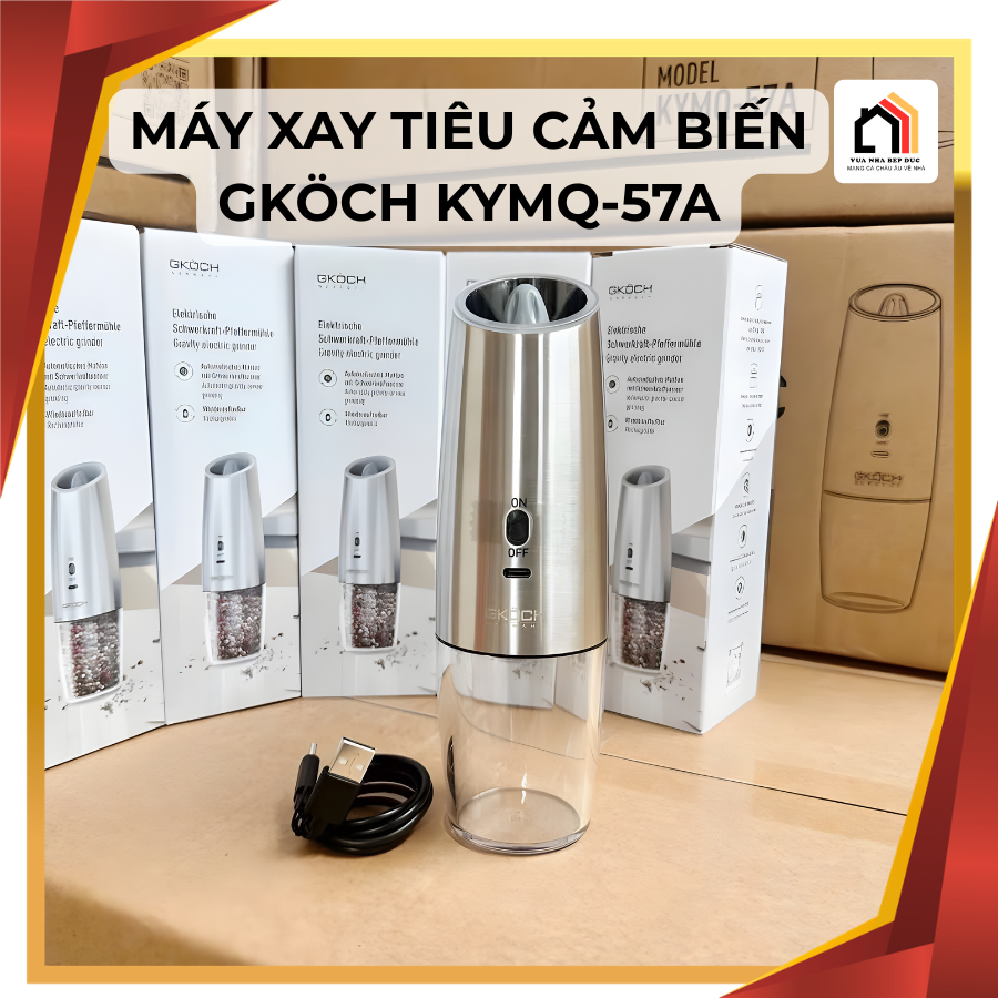 MÁY XAY TIÊU CẢM BIẾN GKÖCH – BÍ QUYẾT MÓN NGON CHUẨN VỊ!