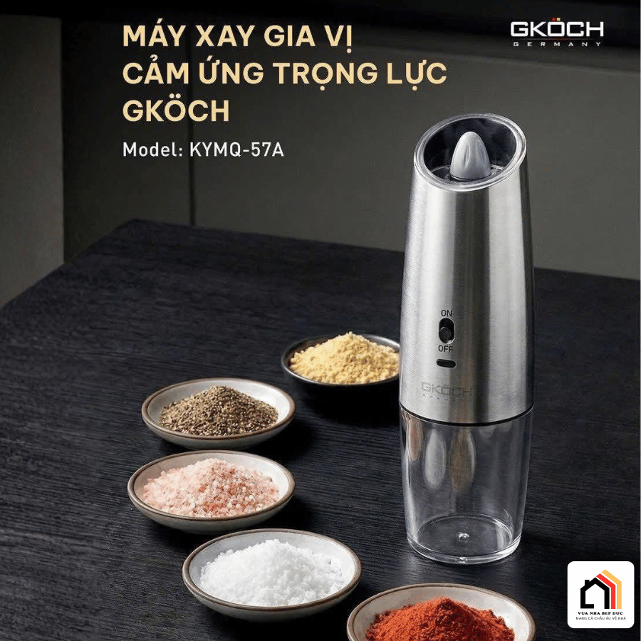 MÁY XAY TIÊU CẢM BIẾN GKÖCH – BÍ QUYẾT MÓN NGON CHUẨN VỊ tại Vua Nhà Bếp Đức 02