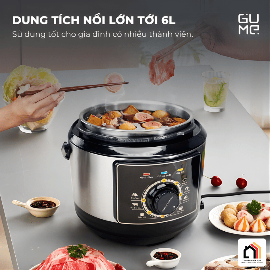 Nồi Áp Suất Điện Gume GM-PC2838 - Siêu Sale 2026 tại Vua Nhà Bếp Đức 03