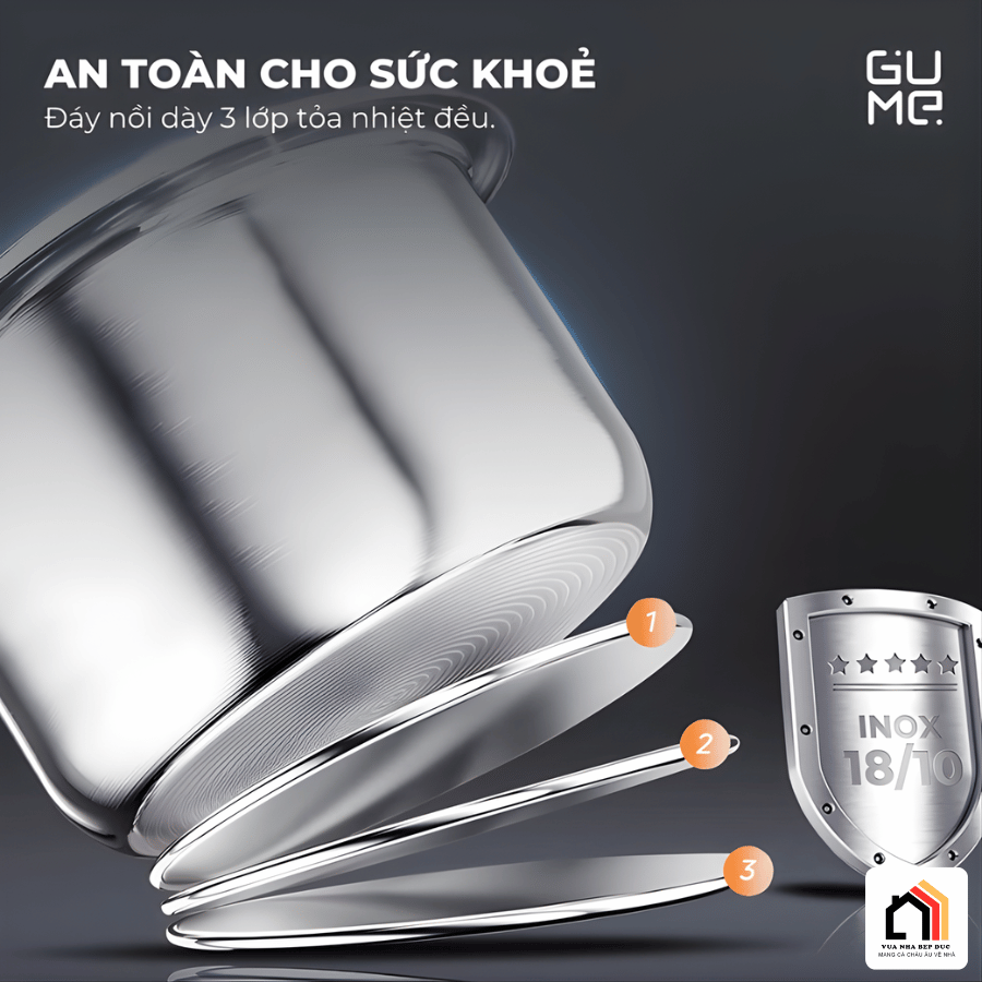Nồi Áp Suất Điện Gume GM-PC2838 - Siêu Sale 2026 tại Vua Nhà Bếp Đức 06