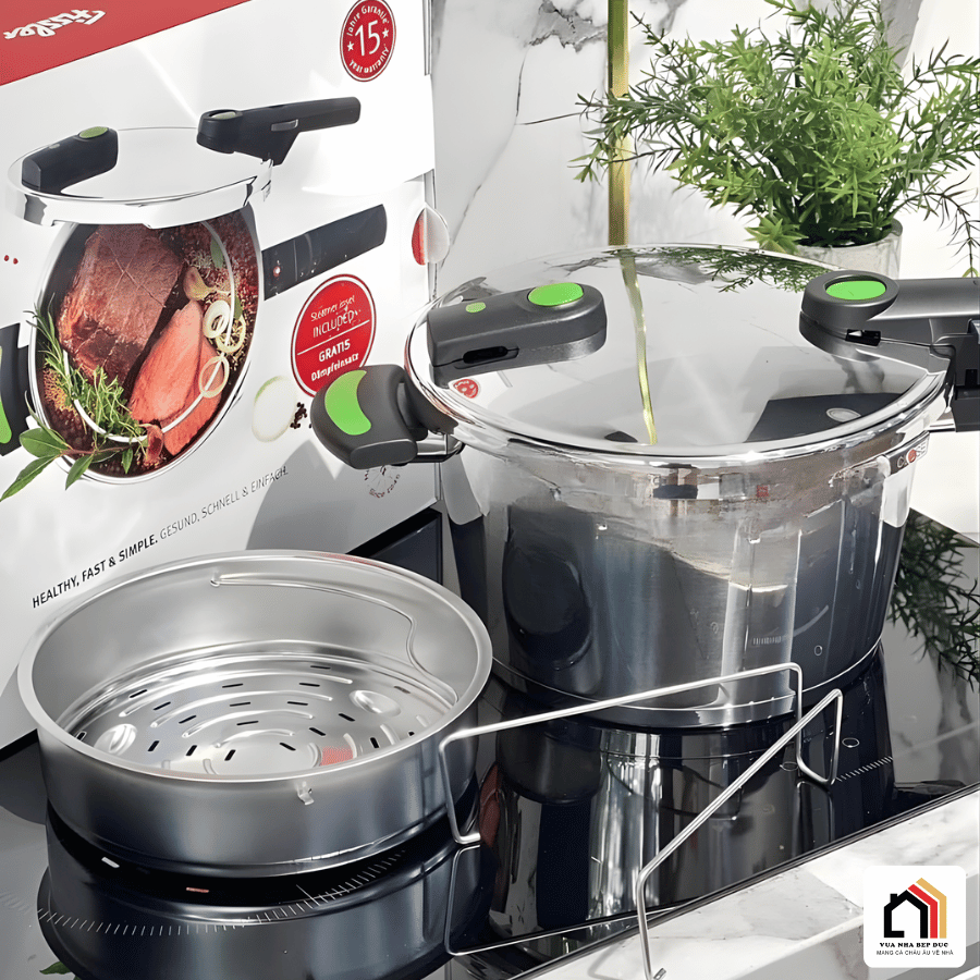 Nồi áp suất Fissler 4,5L Vitaquick Green - Siêu Sale 2026 tại Vua Nhà Bếp Đức 06