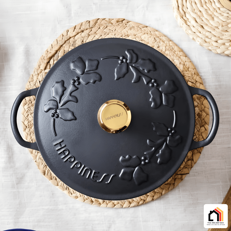 NỒI – CHẢO GANG HAPPINESS DÂY HOA 23CM tại Vua Nhà Bếp Đức 04