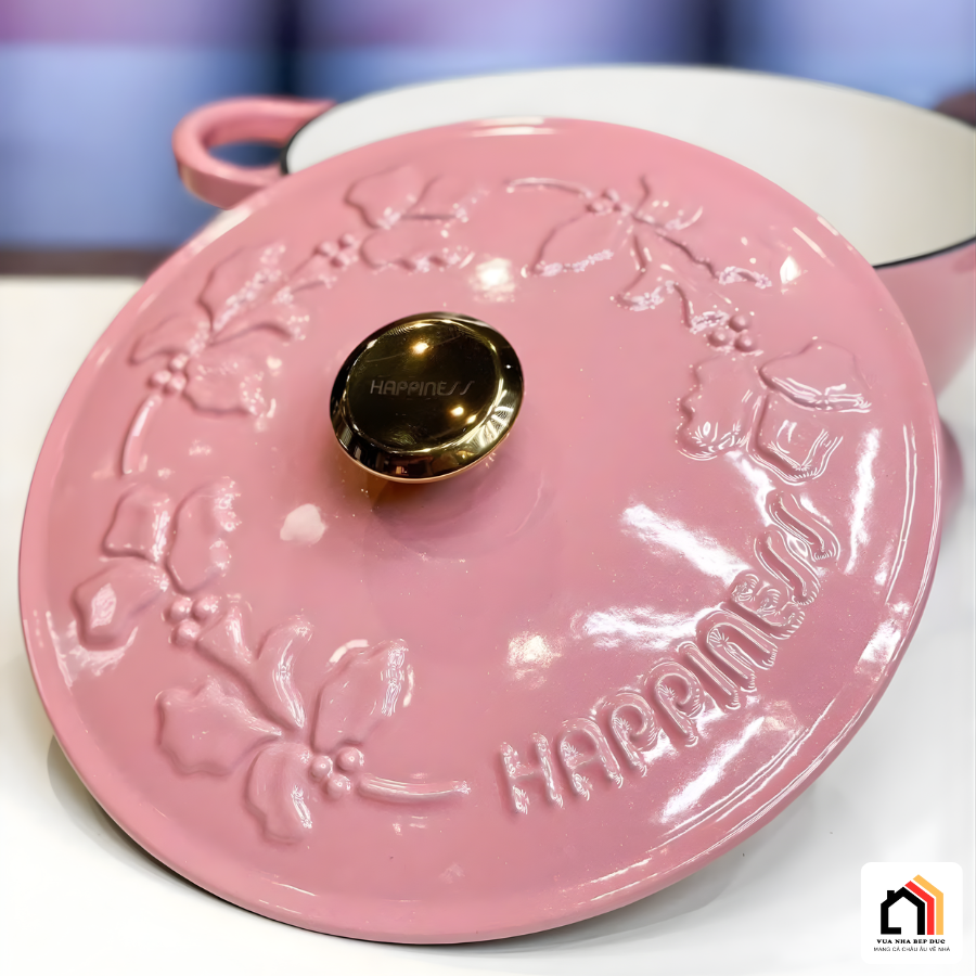 NỒI – CHẢO GANG HAPPINESS DÂY HOA 23CM tại Vua Nhà Bếp Đức 05