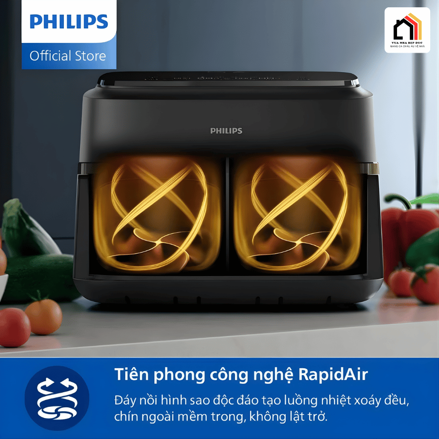 Philips NA150/00 - Nồi Chiên Không Dầu Hiện Đại 2026 tại Vua Nhà Bếp Đức 02