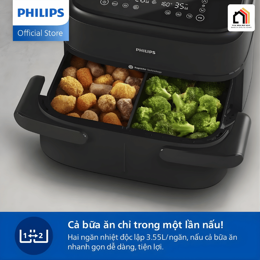 Philips NA150/00 - Nồi Chiên Không Dầu Hiện Đại 2026 tại Vua Nhà Bếp Đức 03