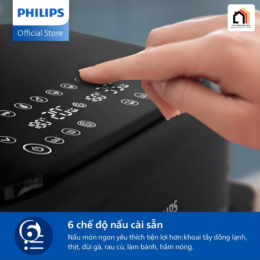 Philips NA150/00 - Nồi Chiên Không Dầu Hiện Đại 2026 tại Vua Nhà Bếp Đức 05