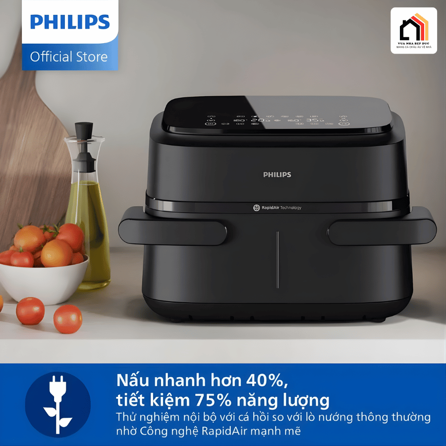 Philips NA150/00 - Nồi Chiên Không Dầu Hiện Đại 2026 tại Vua Nhà Bếp Đức 06