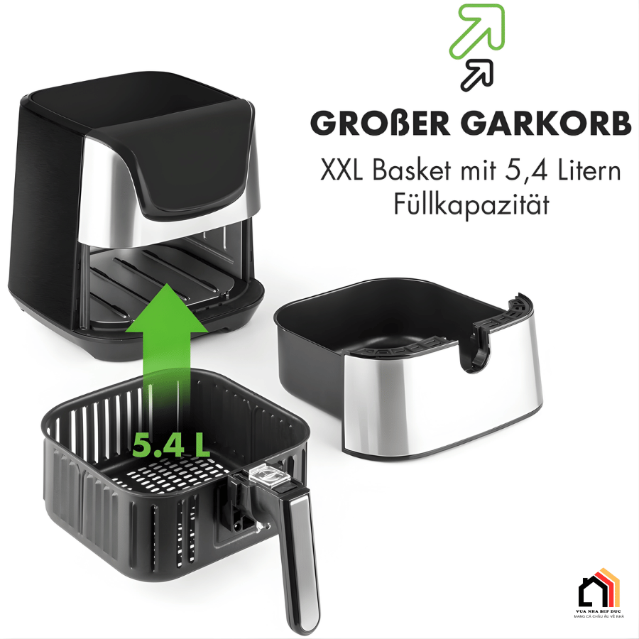 Nồi Chiên Không Dầu Klarstein XXL 5,4 Lít tại Vua Nhà Bếp Đức 05