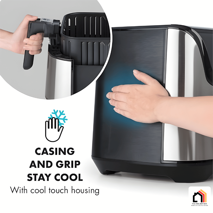 Nồi Chiên Không Dầu Klarstein XXL 5,4 Lít tại Vua Nhà Bếp Đức 06