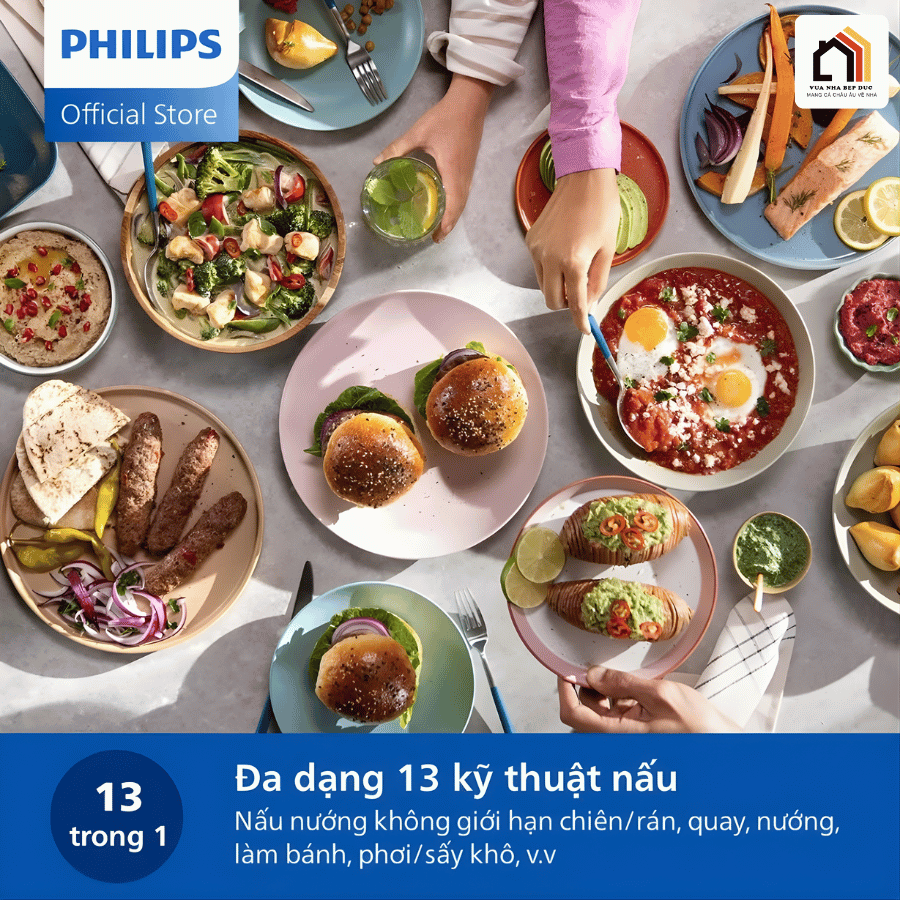 Philips NA220/00 - Nồi Chiên Không Dầu Hiện Đại 2026 tại Vua Nhà Bếp Đức 06