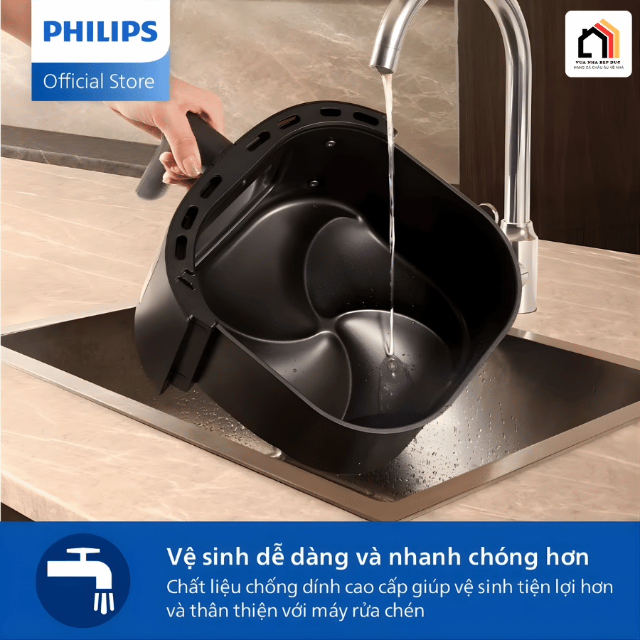 Philips NA220/00 - Nồi Chiên Không Dầu Hiện Đại 2026 tại Vua Nhà Bếp Đức 09