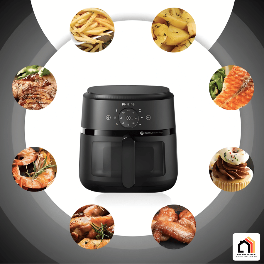 Philips NA220/00 - Nồi Chiên Không Dầu Hiện Đại 2026 tại Vua Nhà Bếp Đức 13