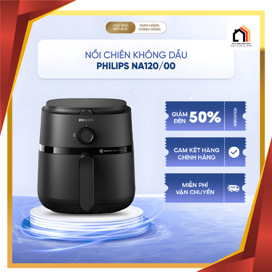 Philips NA120/00 - Nồi Chiên Không Dầu Hiện Đại 2026