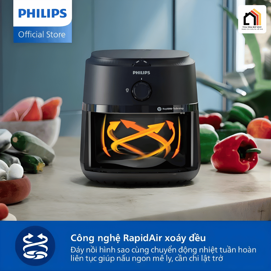 Philips NA120/00 - Nồi Chiên Không Dầu Hiện Đại 2026 tại Vua Nhà Bếp Đức 04