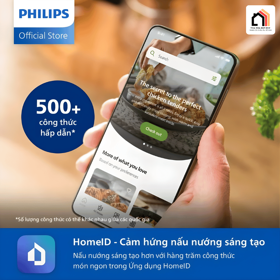 Philips NA120/00 - Nồi Chiên Không Dầu Hiện Đại 2026 tại Vua Nhà Bếp Đức 05