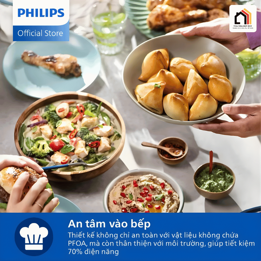 Philips NA120/00 - Nồi Chiên Không Dầu Hiện Đại 2026 tại Vua Nhà Bếp Đức 09