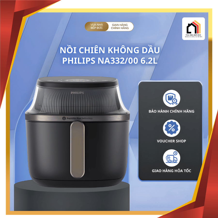 Philips NA332/00 - Nồi Chiên Không Dầu Hiện Đại 2026 tại Vua Nhà Bếp Đức 01