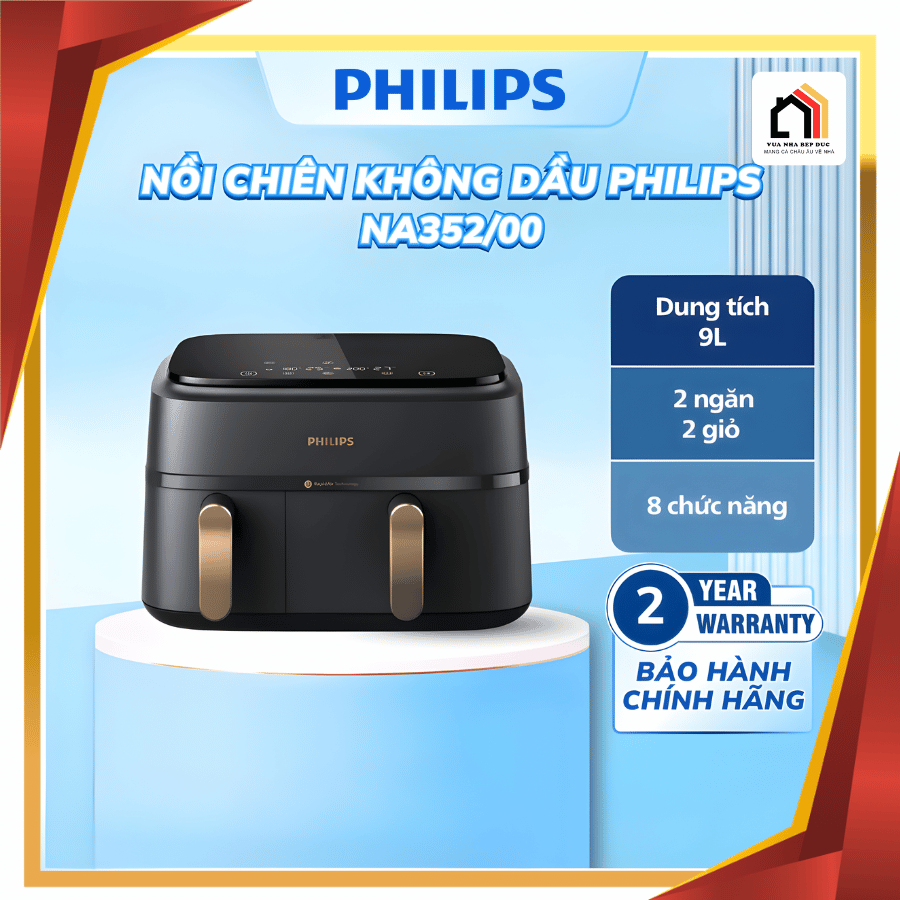 Philips NA352/00  - Nồi Chiên Không Dầu Philips 2026 tại Vua Nhà Bếp Đức 01
