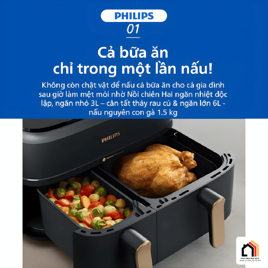 Philips NA352/00  - Nồi Chiên Không Dầu Philips 2026 tại Vua Nhà Bếp Đức 05
