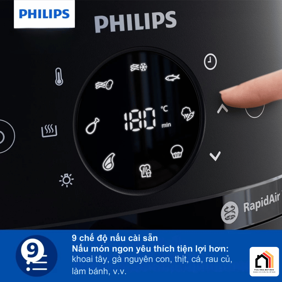 NỒI CHIÊN KHÔNG DẦU PHILIPS NA230/00 tại Vua Nhà Bếp Đức 06