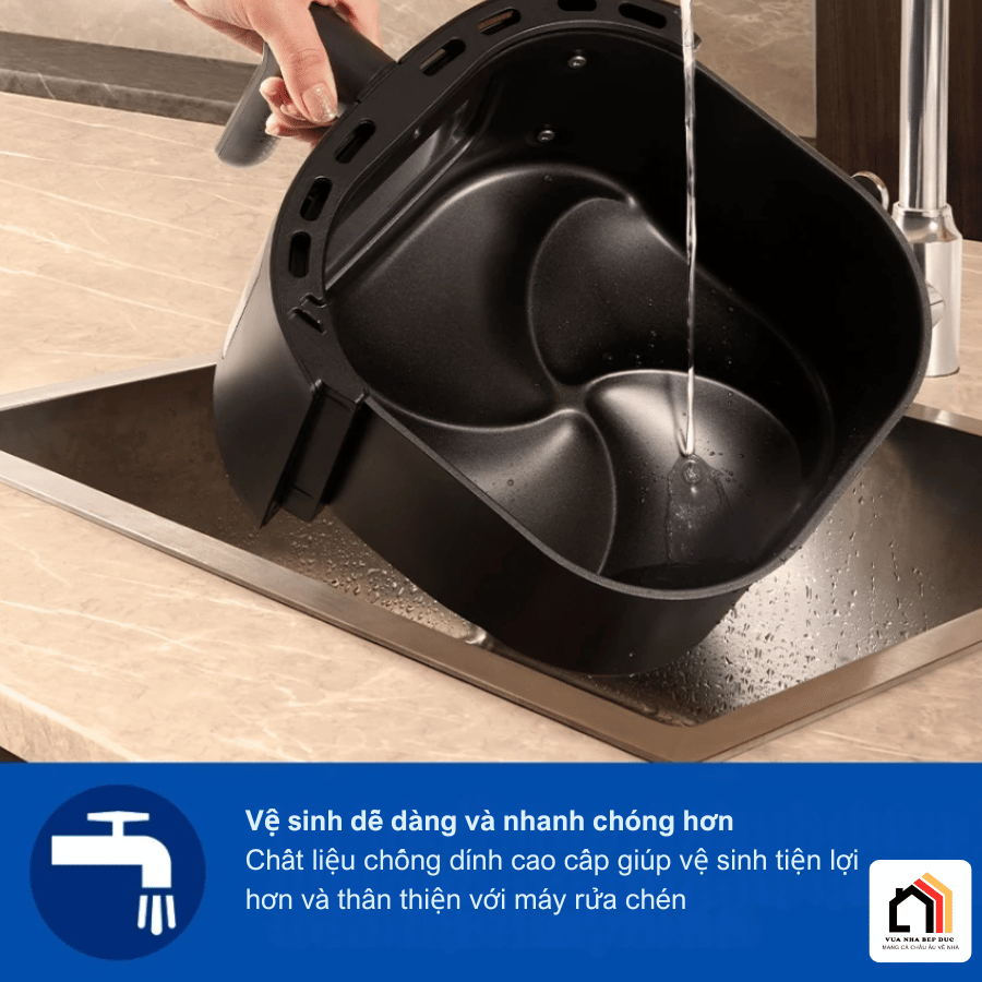 NỒI CHIÊN KHÔNG DẦU PHILIPS NA230/00 tại Vua Nhà Bếp Đức 09