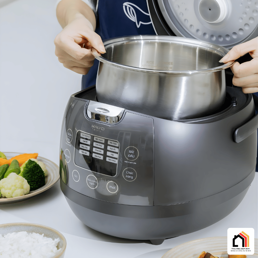 Kaiyo 1,5L KRC-063 - Nồi Cơm Cao Tần Lõi Inox Tách Đường 2026 tại Vua Nhà Bếp Đức 06