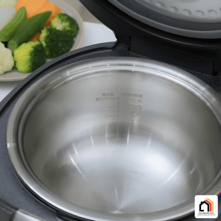Kaiyo 1,5L KRC-063 - Nồi Cơm Cao Tần Lõi Inox Tách Đường 2026 tại Vua Nhà Bếp Đức 07