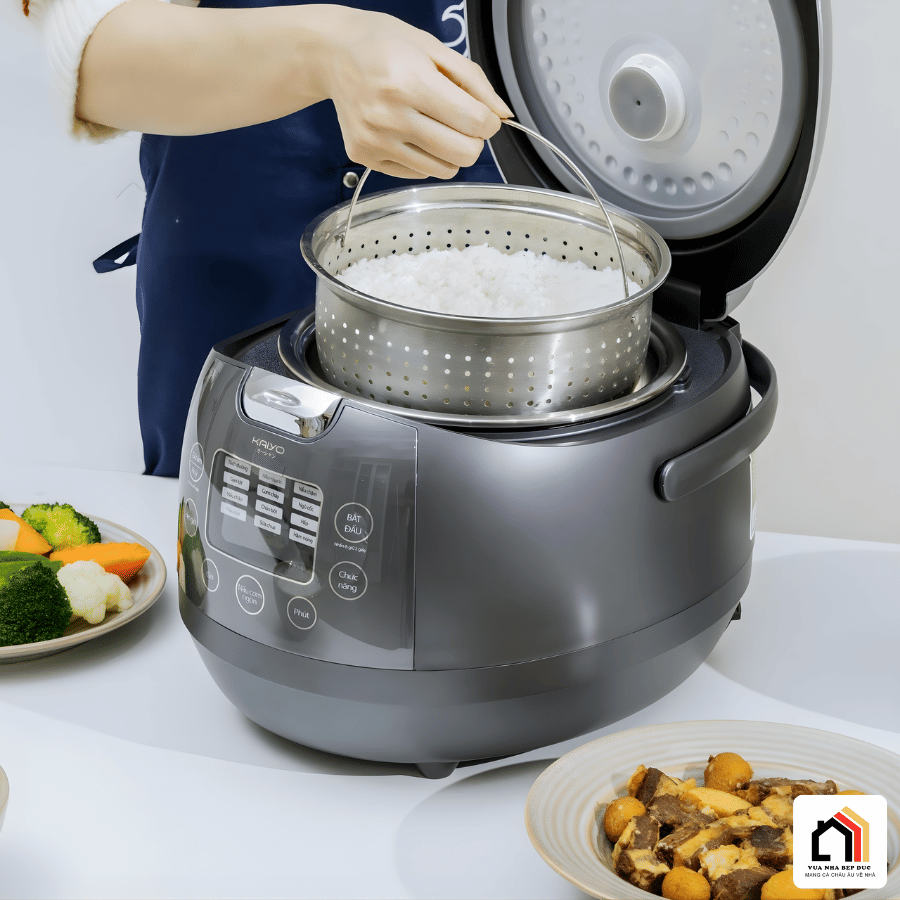 Kaiyo 1,5L KRC-063 - Nồi Cơm Cao Tần Lõi Inox Tách Đường 2026 tại Vua Nhà Bếp Đức 08