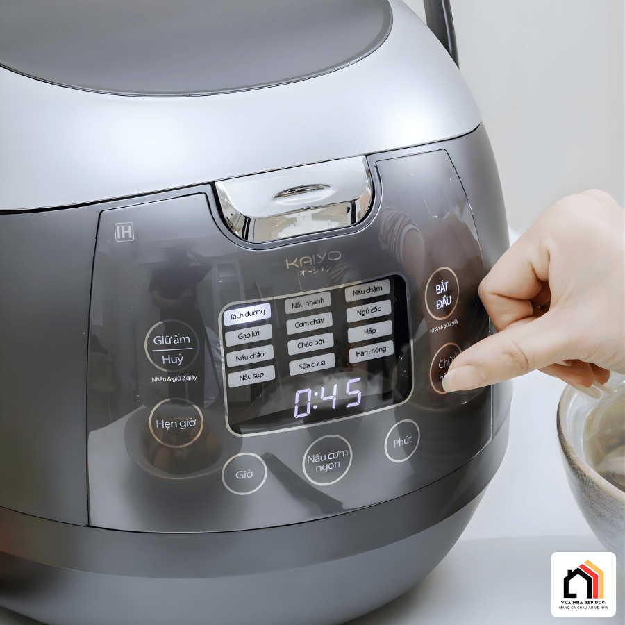 Kaiyo 1,5L KRC-063 - Nồi Cơm Cao Tần Lõi Inox Tách Đường 2026 tại Vua Nhà Bếp Đức 10