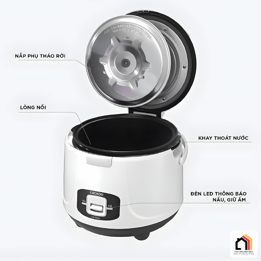 CUCKOO CR-1055B 1,8L - Nồi Cơm Điện Cơ Cuckoo tại Vua Nhà Bếp Đức 10