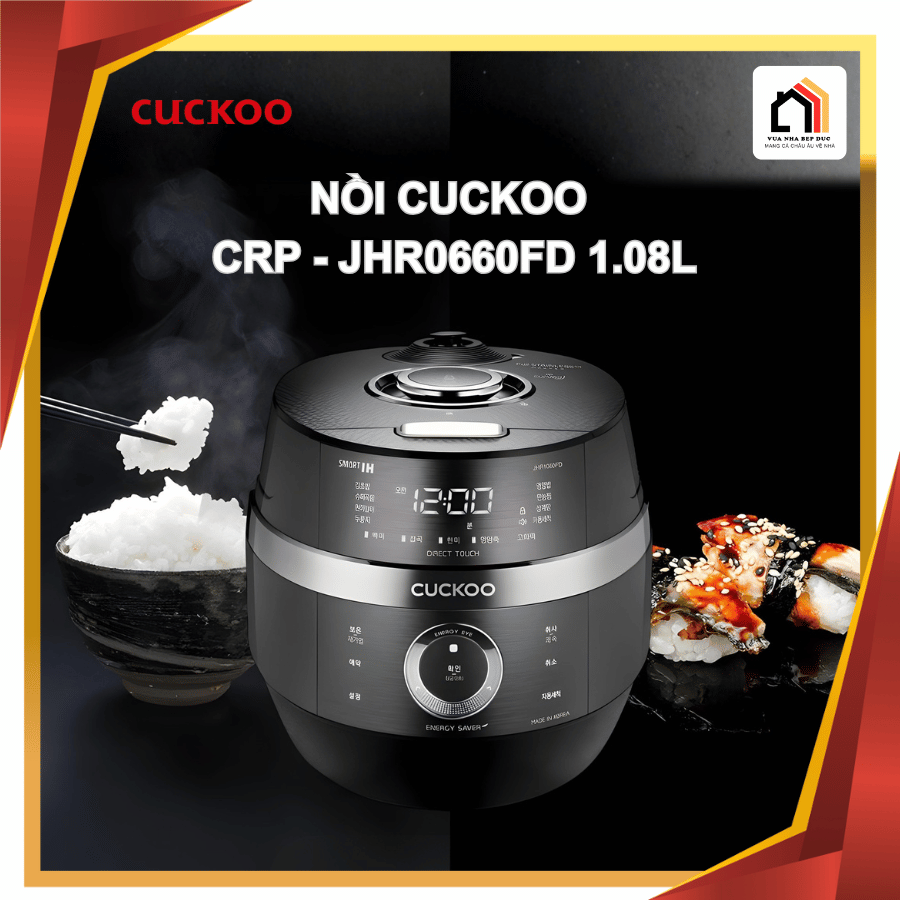 Cuckoo 1.08L JHR0660FD - Nồi cơm điện cao tần Cuckoo