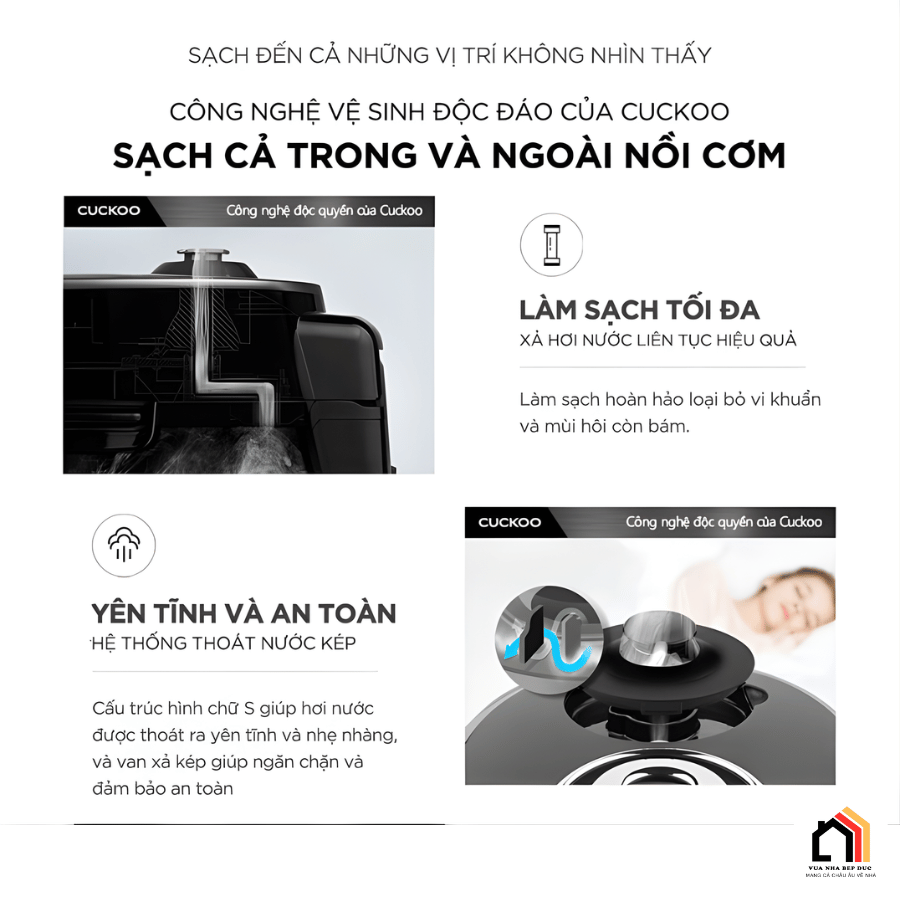 Cuckoo CRP-HUS1000F/BKRDVN - Nồi Cơm Điện Cao Tần Cuckoo tại Vua Nhà Bếp Đức 06