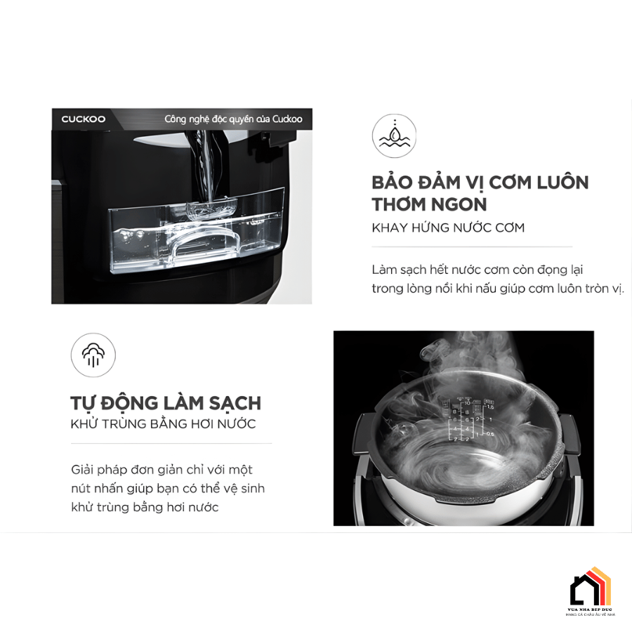 Cuckoo CRP-HUS1000F/BKRDVN - Nồi Cơm Điện Cao Tần Cuckoo tại Vua Nhà Bếp Đức 07