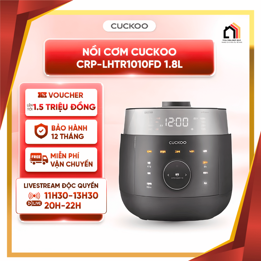 CUCKOO CRP-LHTR1010FW 1,8L - Nồi Cơm Điện Cao Tần Cuckoo tại Vua Nhà Bếp Đức 06