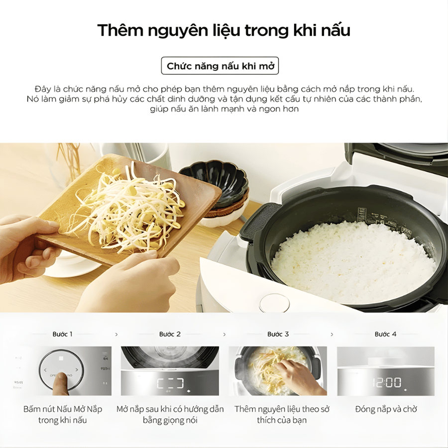 CUCKOO CRP-LHTR1010FW 1,8L - Nồi Cơm Điện Cao Tần Cuckoo tại Vua Nhà Bếp Đức 02
