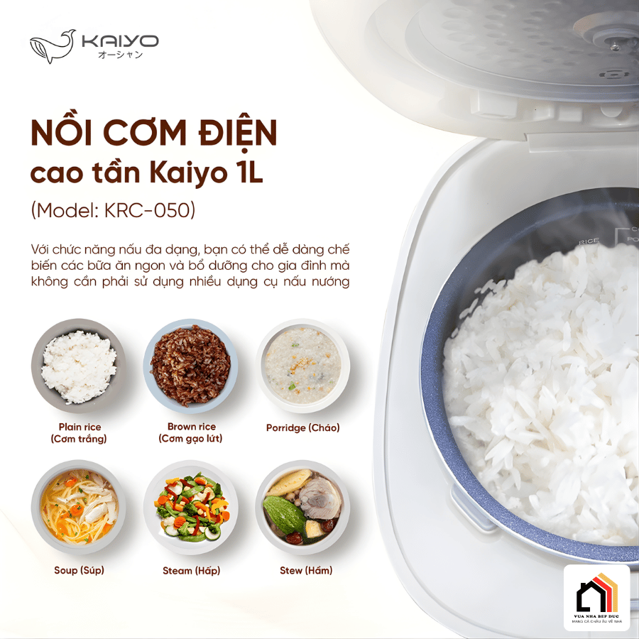 Kaiyo 1L KRC-050 - Nồi cơm điện cao tần Kaiyo tại Vua Nhà Bếp Đức 03