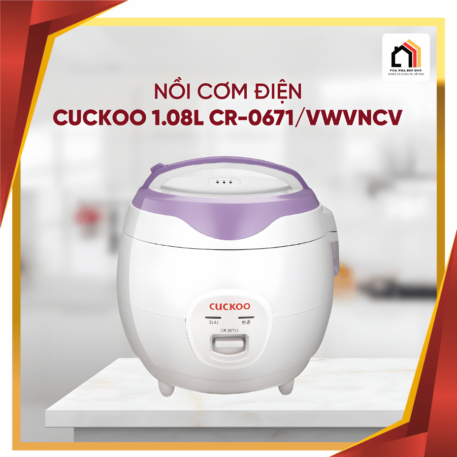 Cuckoo 1.08L CR-0671/VWVNCV - Nồi cơm điện cơ Cuckoo