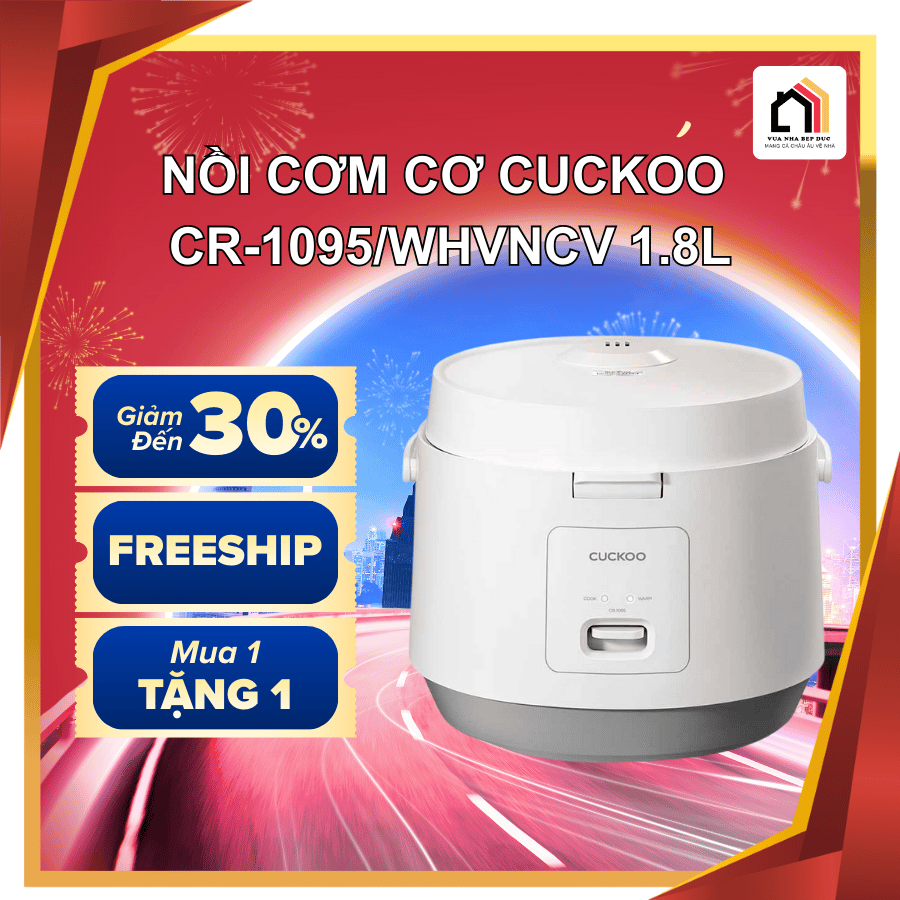 Cuckoo CR-1095/WHVNCV 1.8L - Nồi cơm điện cơ Cuckoo