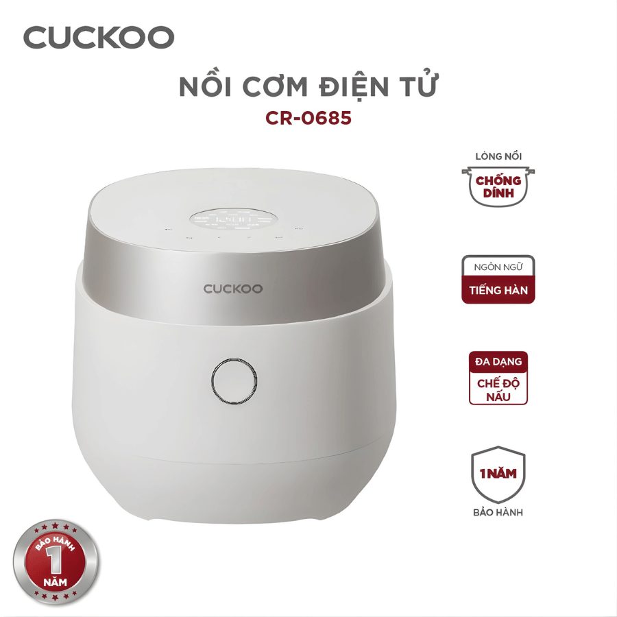 Cuckoo CR-0685GW - Nồi Cơm Điện Cuckoo 2026 tại Vua Nhà Bếp Đức 02