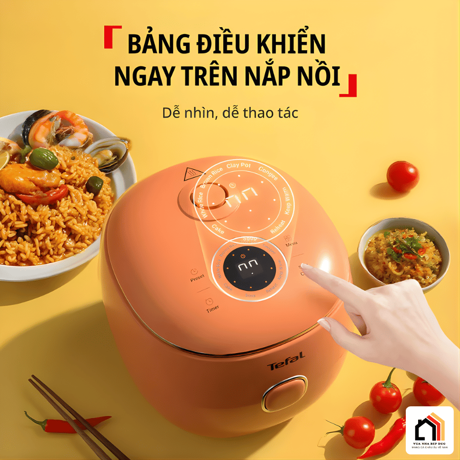 Tefal 0,7L POP RK5352Y0 - Nồi cơm điện tử mini Tefal tại Vua Nhà Bếp Đức 07