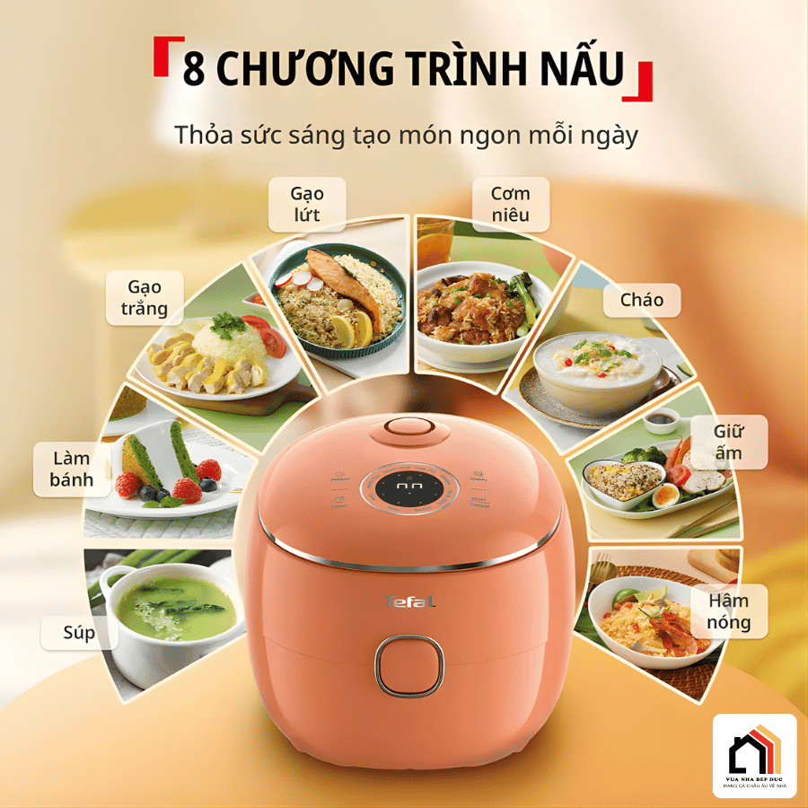 Tefal 0,7L POP RK5352Y0 - Nồi cơm điện tử mini Tefal tại Vua Nhà Bếp Đức 08