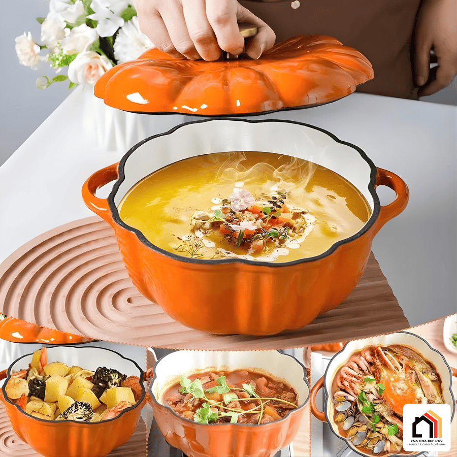 NỒI GANG HÌNH BÍ HAPPINESS – MUST HAVE 2026 tại Vua Nhà Bếp Đức 02