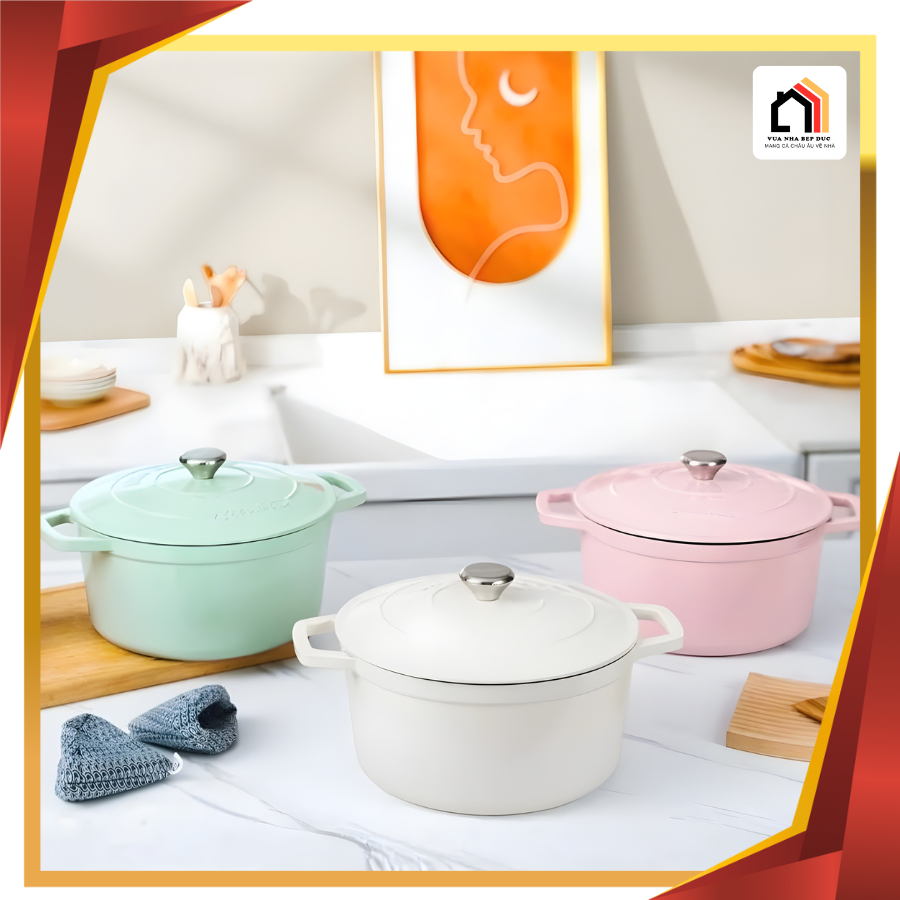 NỒI GANG TRÁNG MEN CAO CẤP CIWETE - PASTEL 2026