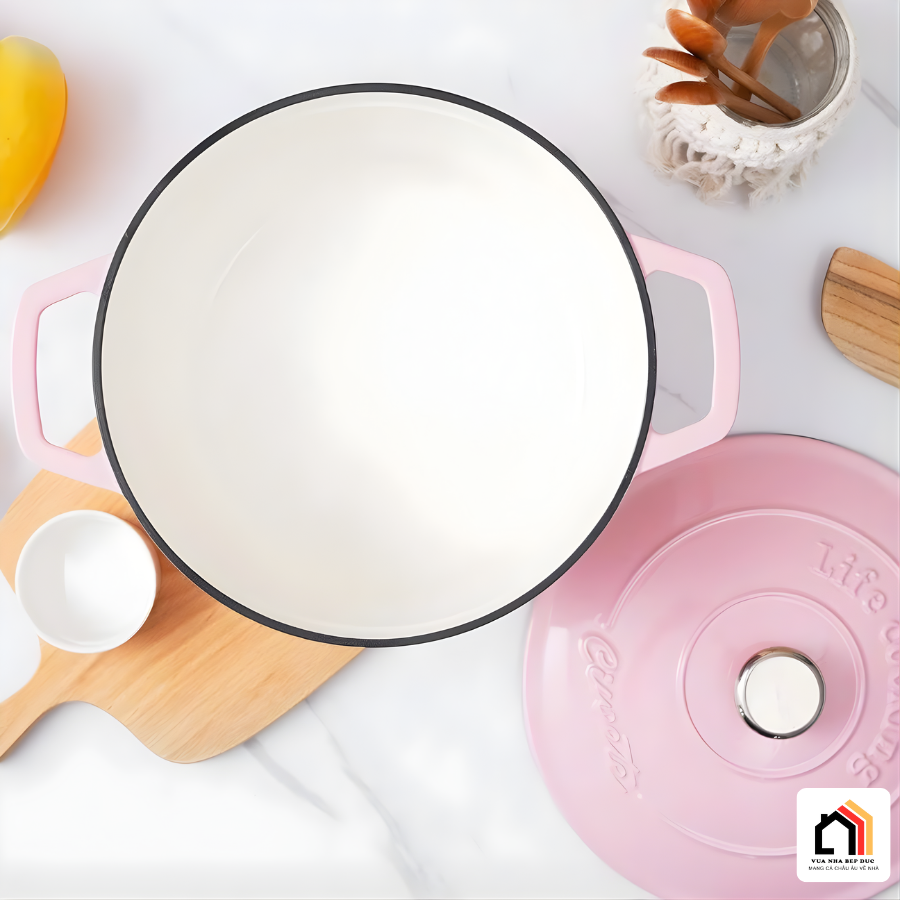 NỒI GANG TRÁNG MEN CAO CẤP CIWETE - PASTEL 2026 tại Vua Nhà Bếp Đức 12