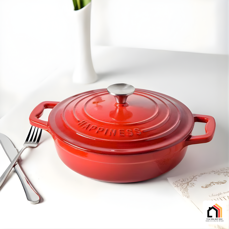 Nồi Gang Tráng Men Happiness Size 23cm tại Vua Nhà Bếp Đức 04