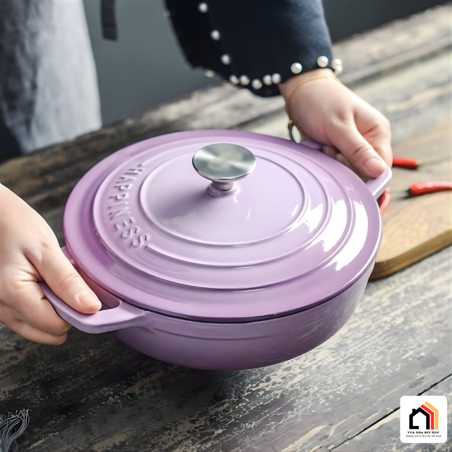 Nồi Gang Tráng Men Happiness Size 23cm tại Vua Nhà Bếp Đức 06