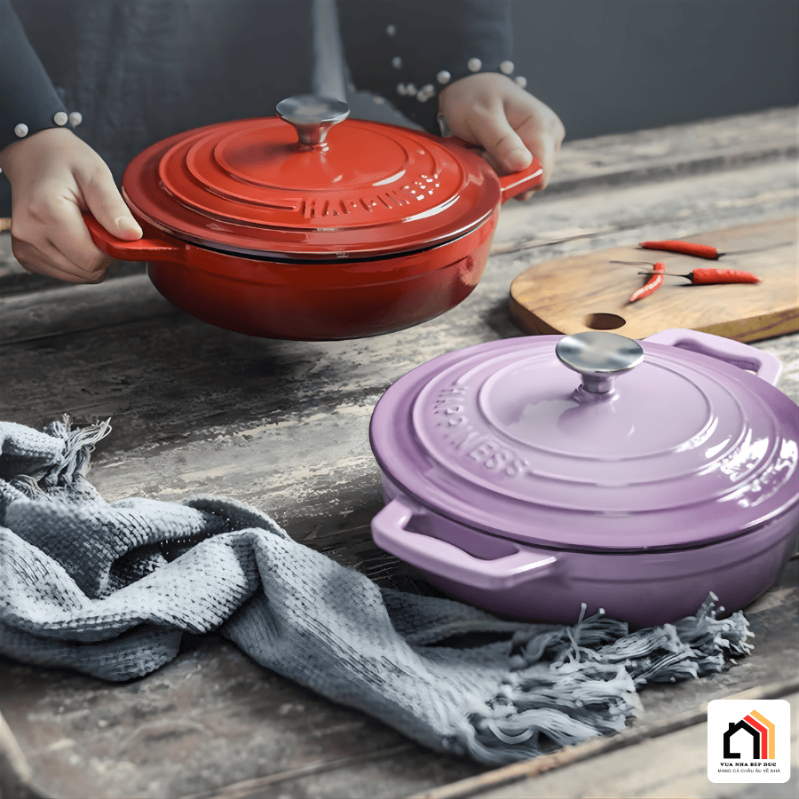 Nồi Gang Tráng Men Happiness Size 23cm tại Vua Nhà Bếp Đức 03